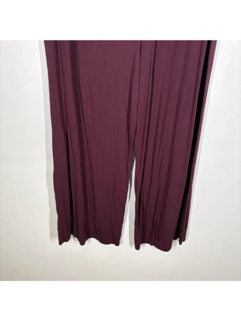 Torrid Women Plus 3X Wine Stretch Elastic Waist Super Soft Wide Leg Sleep Pant - Picture 4 of 10